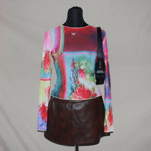Load image into Gallery viewer, Abstract patterned mesh long sleeves (S)
