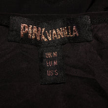 Load image into Gallery viewer, Pink Vanilla black ruched top (M)

