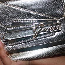 Load image into Gallery viewer, Vintage Silver Guess Clutch
