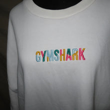 Load image into Gallery viewer, GYMSHARK white embroidered logo sweater (XXL)
