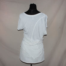 Load image into Gallery viewer, Cheetah graphic studded off shoulder white top (L)

