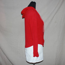 Load image into Gallery viewer, Bright red thin cotton zip-up hoodie (S/M)
