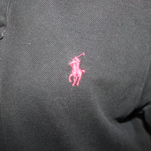 Load image into Gallery viewer, Polo by Ralph Lauren black logo polo (M)
