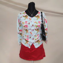 Load image into Gallery viewer, Floral mint color cardigan (XS)
