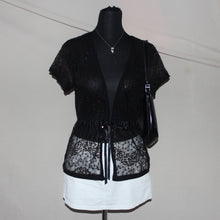 Load image into Gallery viewer, TU sequenced mesh wrap top (M)
