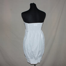 Load image into Gallery viewer, Copacabana white bubble hem midi dress (S)
