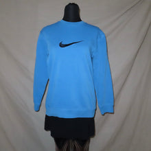 Load image into Gallery viewer, Nike blue swoosh sweater (L)
