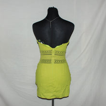Load image into Gallery viewer, Ego Bendeau ruched crocheted tube midi dress (XS)
