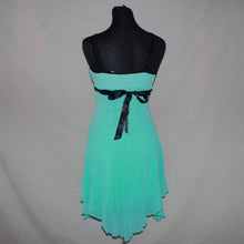 Load image into Gallery viewer, Vintage Jane Norman teal laced asymmetrical midi dress (S)
