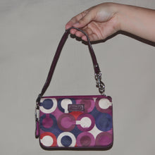Load image into Gallery viewer, Multi color monogram wristlet
