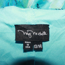 Load image into Gallery viewer, 90s inspired turquoise floral fringe maxi dress (M/L)
