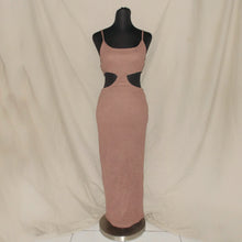 Load image into Gallery viewer, Knitted brown cut-up midi dress (S)
