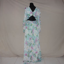 Load image into Gallery viewer, Floral ruffled asymmetrical maxi dress (S)
