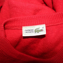 Load image into Gallery viewer, Lacoste red knitted sweater (S/M)
