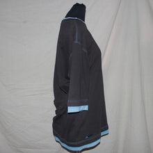 Load image into Gallery viewer, Adidas brown and blue polar shirt (L)
