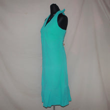 Load image into Gallery viewer, Teal halter midi dress (L)
