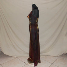Load image into Gallery viewer, Daisy holographic droop down long dress (S)
