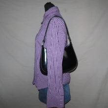 Load image into Gallery viewer, Valentin gingham patterned purple polo (S)
