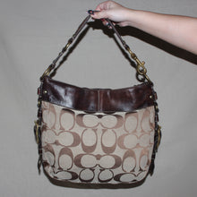 Load image into Gallery viewer, Vintage Coach Zoe hobo signature monogram shoulder bag

