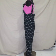 Load image into Gallery viewer, Black polka dot wide-leg overalls (XS)
