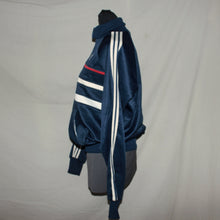 Load image into Gallery viewer, Vintage Adidas navy blue track zip-up (S)
