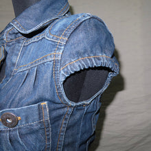 Load image into Gallery viewer, XDYE denim belted midi dress (XS)
