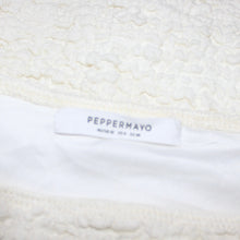 Load image into Gallery viewer, Asymmetrical white patterned midi dress (XS)
