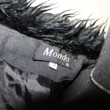 Load image into Gallery viewer, Iconic Mondo black faux fur coat (S)
