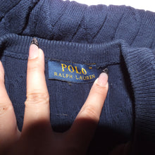 Load image into Gallery viewer, Polo Ralph Lauren navy blue knitted sweater (M)
