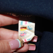 Load image into Gallery viewer, Vintage Adidas navy blue track zip-up (S)
