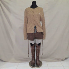 Load image into Gallery viewer, Polo by Ralph Lauren knitted beige cardigan (M)
