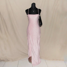 Load image into Gallery viewer, Babyboo glittered halter pink backless dress (S)
