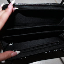 Load image into Gallery viewer, Black "G" crocodile patterned bag
