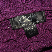 Load image into Gallery viewer, CKM purple knitted off-shoulder top (M)
