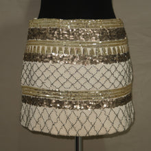 Load image into Gallery viewer, Sequenced beige skirt (S/M)
