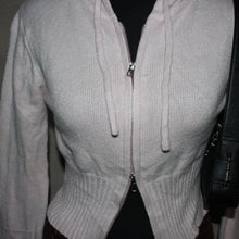 Load image into Gallery viewer, Baby pink double zip cropped hoodie (S)
