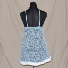 Load image into Gallery viewer, Baby blue laced puff nightie (S)
