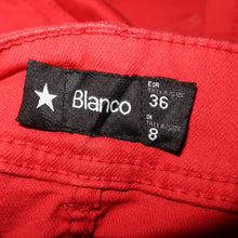Load image into Gallery viewer, Blanco red denim midi skirt (M)
