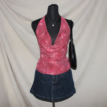 Load image into Gallery viewer, Glassons floral cowl halter top (S)
