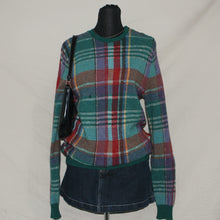 Load image into Gallery viewer, Polo by Ralph Lauren plaid pattern wool sweater (S)
