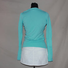 Load image into Gallery viewer, Teal v-neck cardigan (S)
