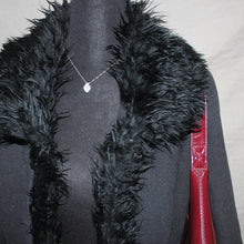 Load image into Gallery viewer, Iconic Mondo black faux fur coat (S)
