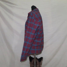 Load image into Gallery viewer, Burberry gingham maroon long sleeves polo (XL)
