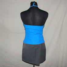 Load image into Gallery viewer, Kookai blue ruched halter top (S/M)
