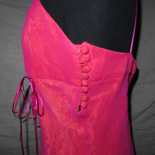 Load image into Gallery viewer, Pink mesh satin type midi dress (M)
