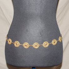 Load image into Gallery viewer, Bronze patterned boho patterned belt
