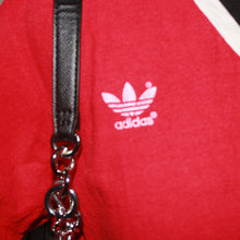 Load image into Gallery viewer, Adidas vintage red v-neck cotton jersey (M)
