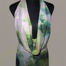 Load image into Gallery viewer, PEPPERMAYO floral mesh cowl neck long dress (S)
