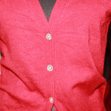Load image into Gallery viewer, Amichi red button cardigan (S)
