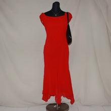 Load image into Gallery viewer, BL bedazzled red off shoulder midi dress (S/M)
